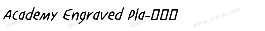 Academy Engraved Pla字体转换
